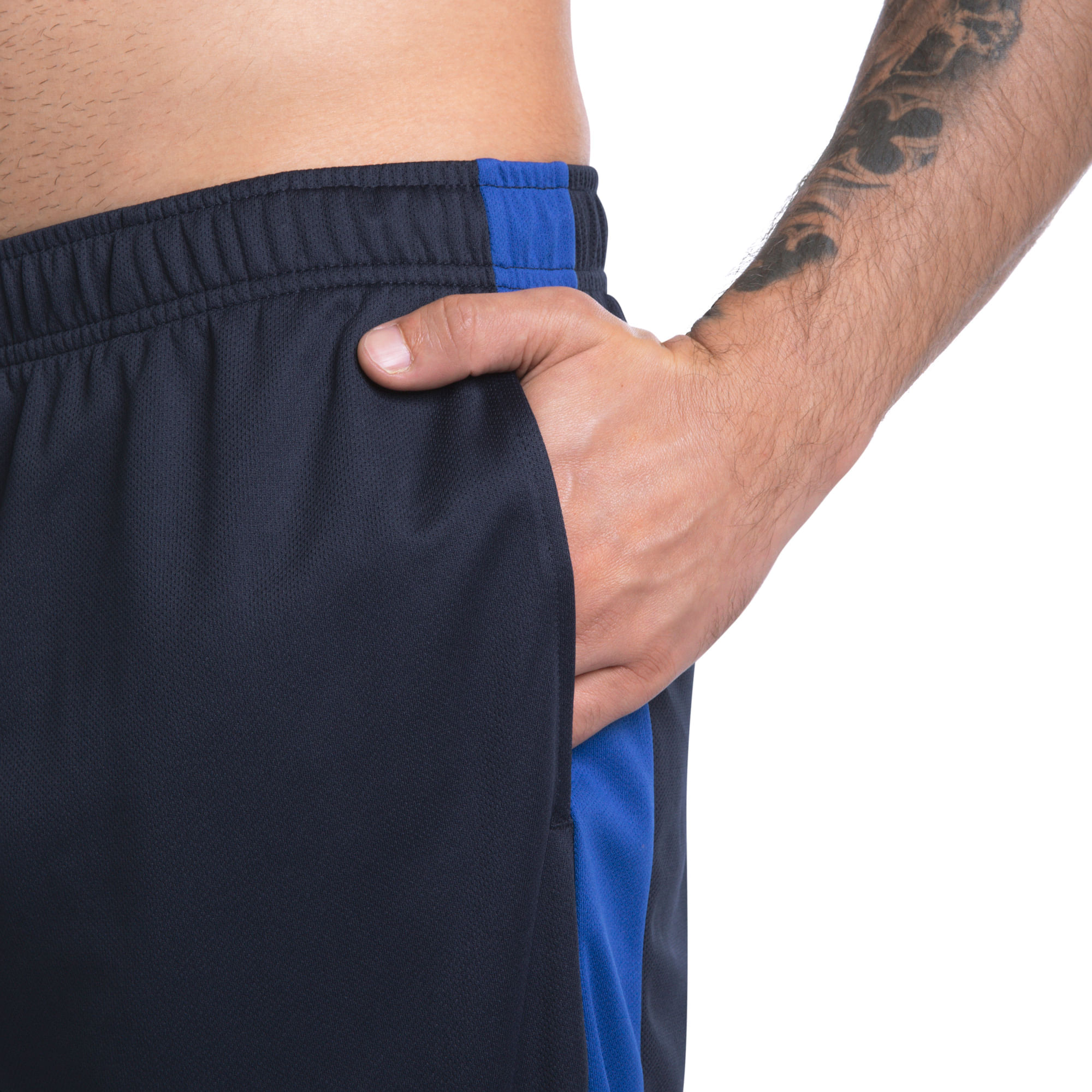 Miniatura Bermuda de Treino Mizuno Root Mesh Masculina G Azul