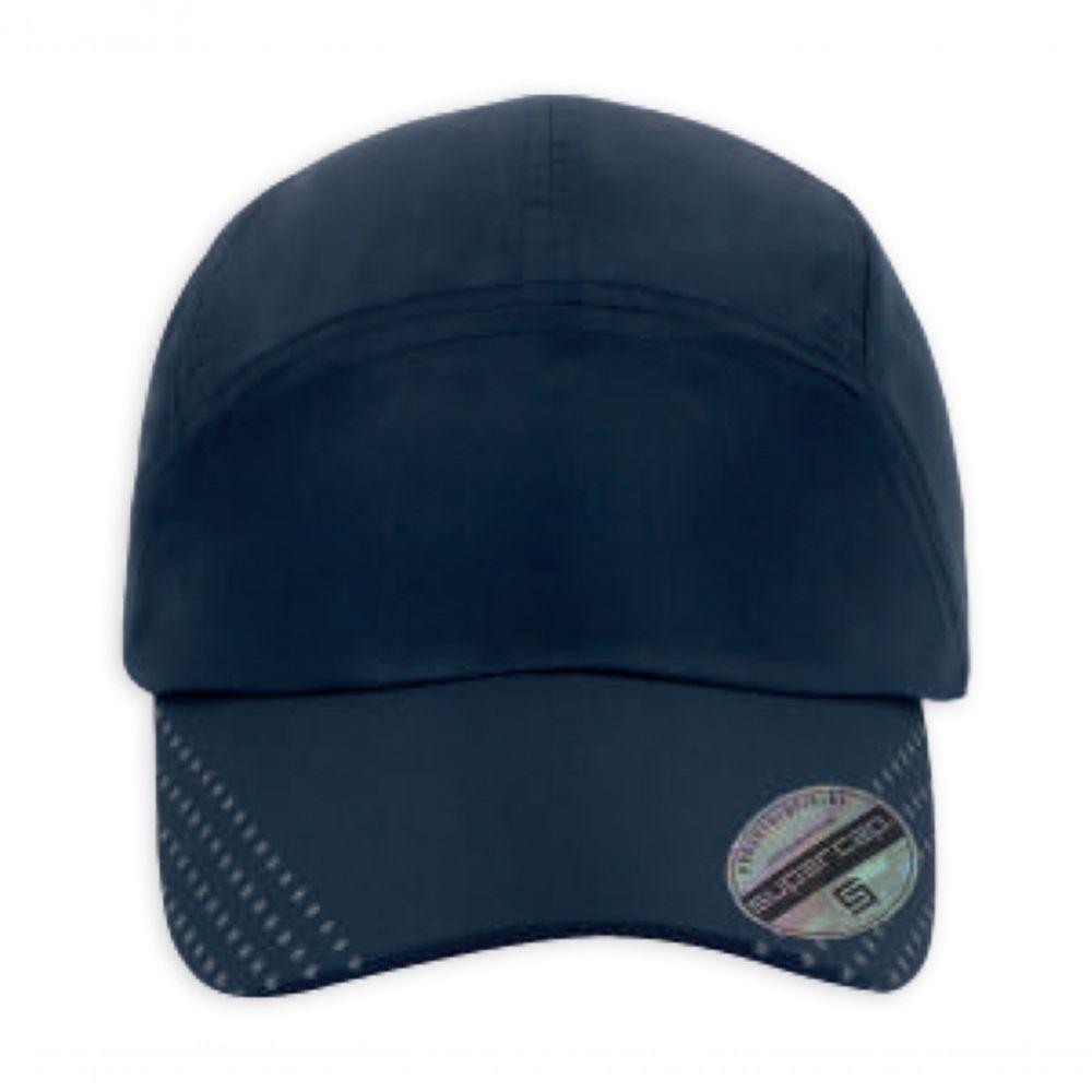 Miniatura Boné Aba Curva Esportivo Tech-cap Detalhes Supercap 38535 Azul Marinho