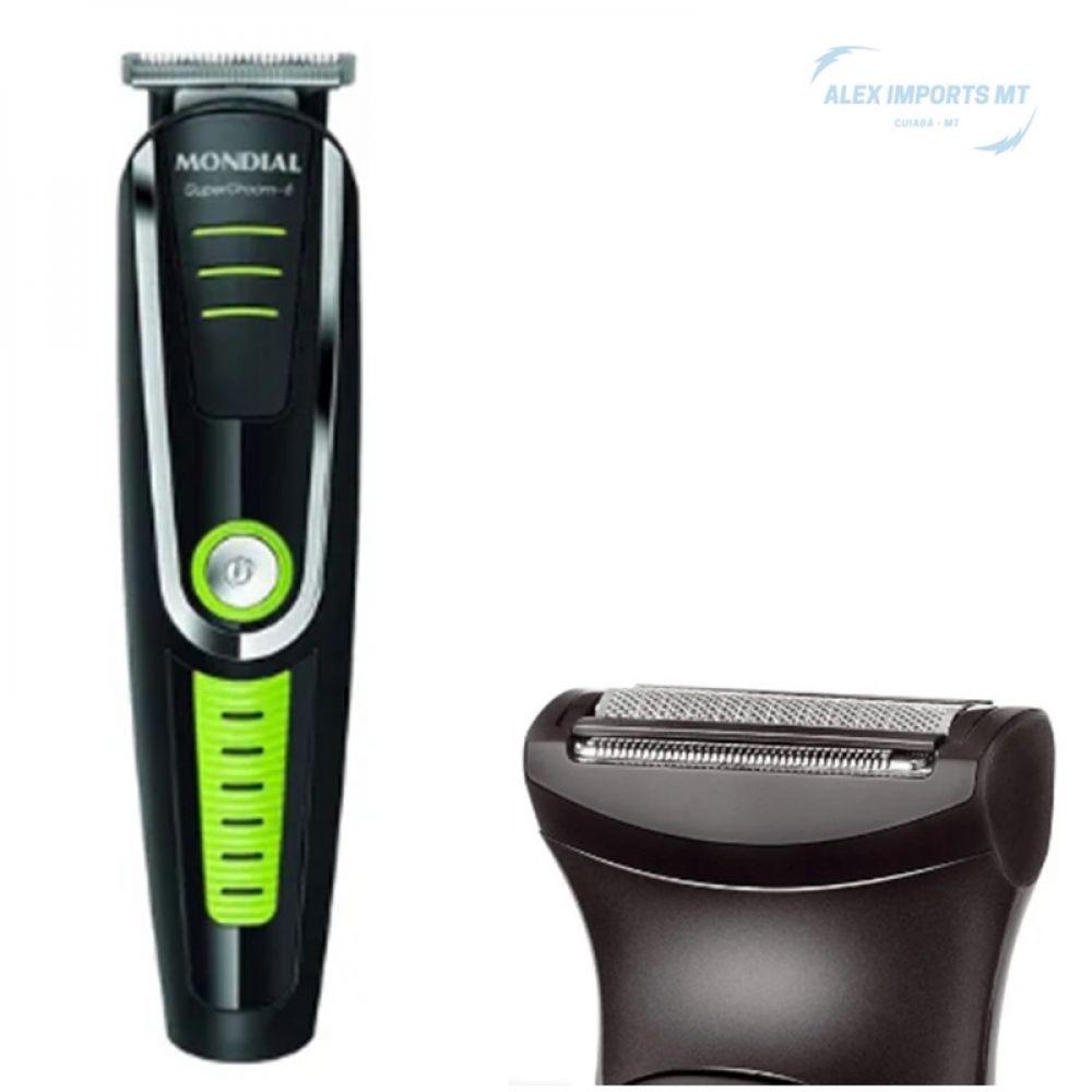 Miniatura Máquina Corta Cabelo Mondial Super Groom Cortador Barba