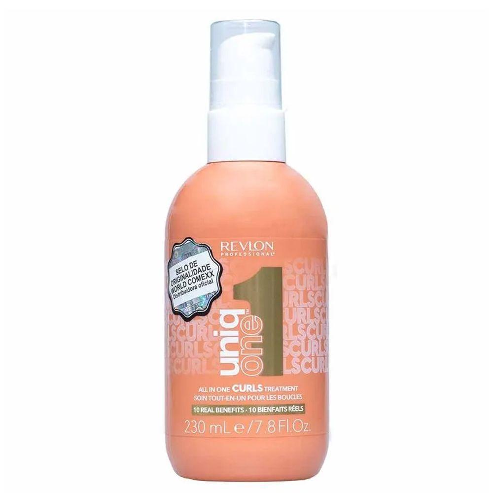 Miniatura Revlon Professional Uniq One Curls Treatment Máscara Em Spray Laranja 230ml