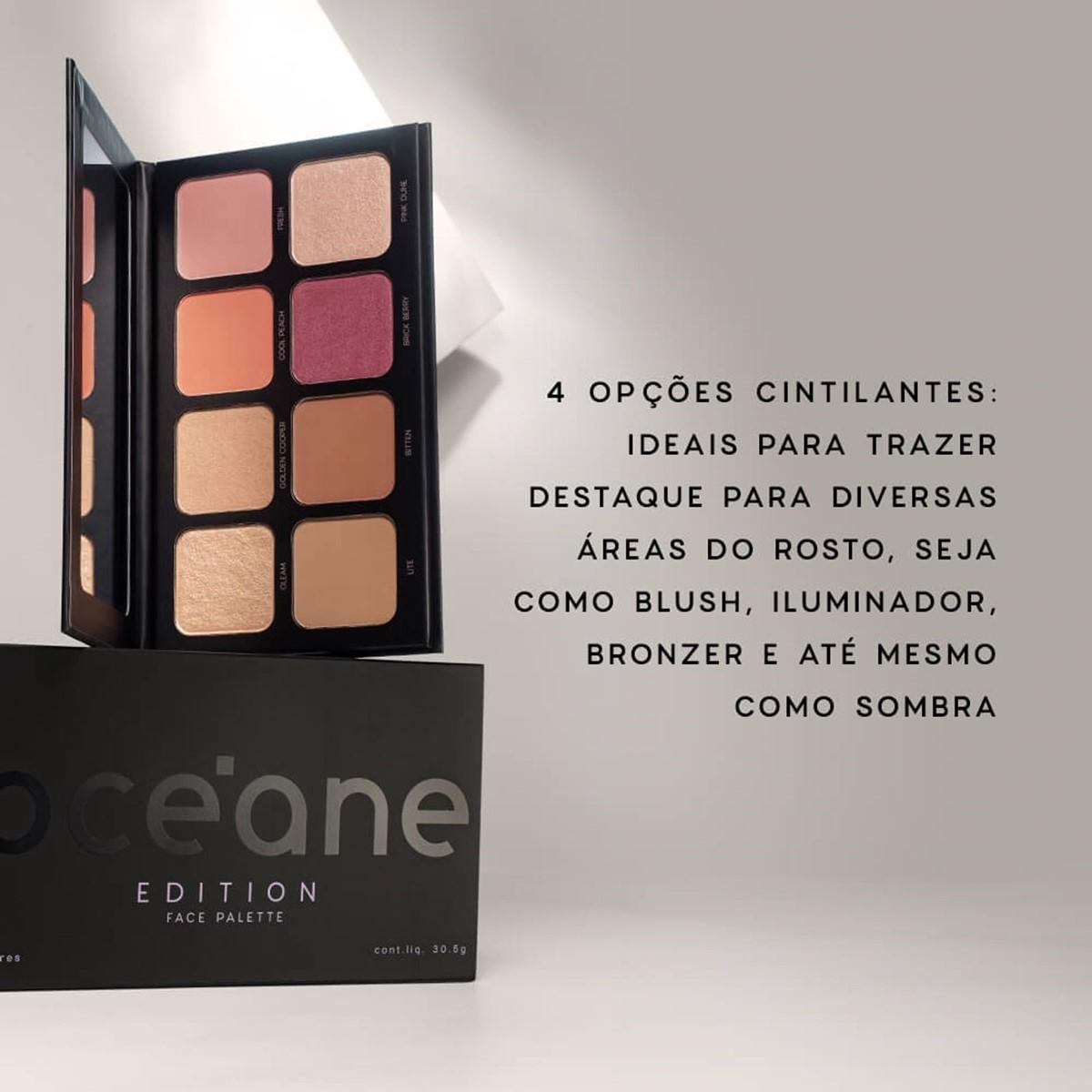 Paleta Multifuncional Iluminador Contorno Bronzer E Blush