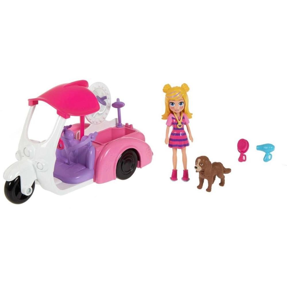 Miniatura Polly Pocket Boneca E Carro Mattel - 8444