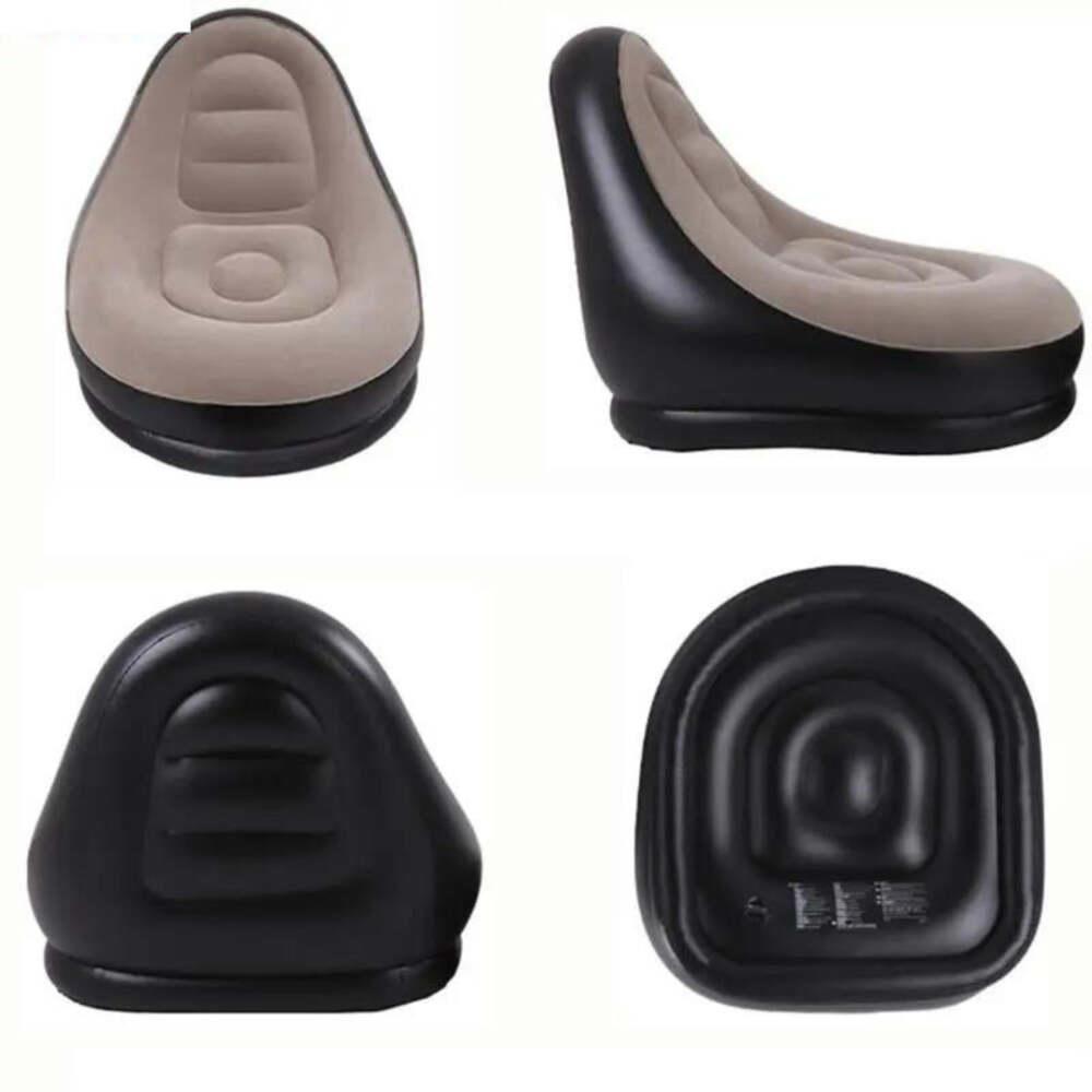 Miniatura Sofa Poltrona Inflavel Kit 2 Em 1 Com Puff Ultra Lounge Cama Colchao Portatil Quarto Sala Jardim Piscina Luxo