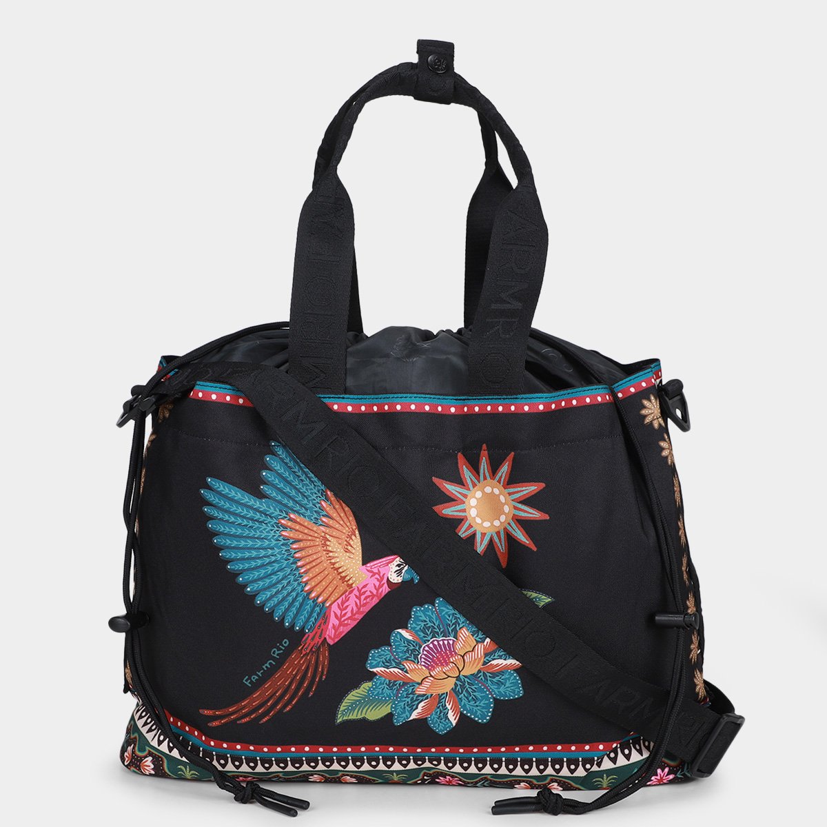 Miniatura Bolsa Farm Carioca Samba Das Araras Preto