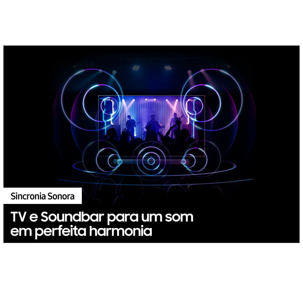 Soundbar Samsung HWQ600C, 3.1.2 Canais , Dolby Atmos + DTS:X, Acoustic Beam, Modo Game Pro Bivolt