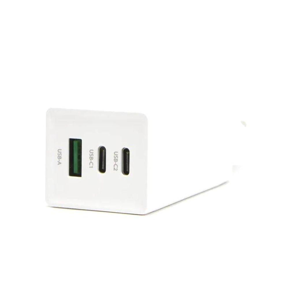 Carregador Ultra Rápido Gan 65w Quick Charger 3 Portas