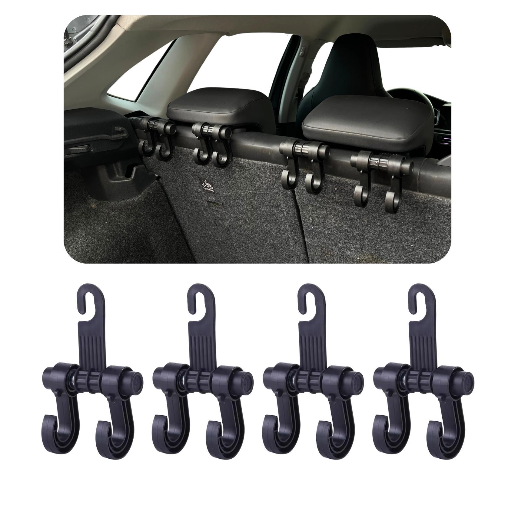 Kit 4 Gancho Veicular Suporte Sacola Bolsa Compra Carro