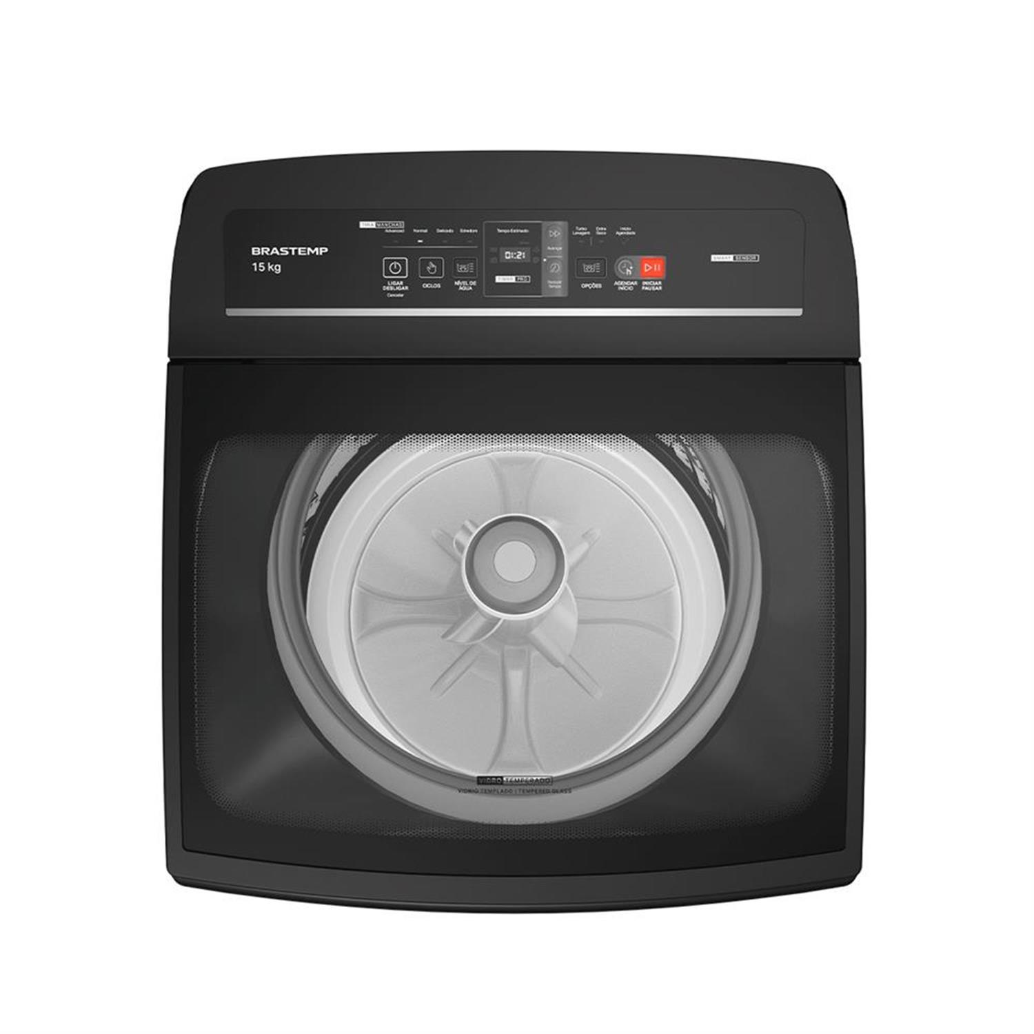 Máquina de Lavar Brastemp 15kg Cinza - BWT15A9 110V
