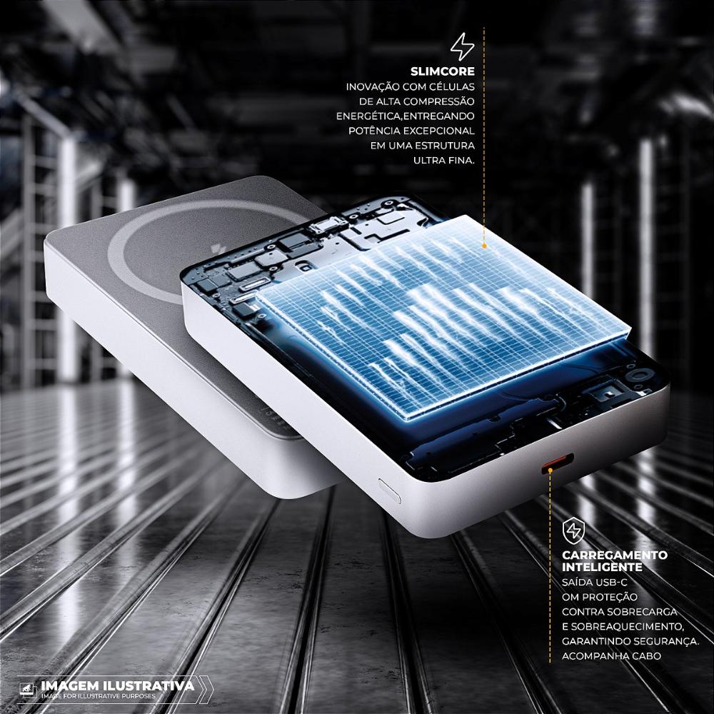 Miniatura Carregador Portátil 10.000mAh - Ultra Slim Gshield