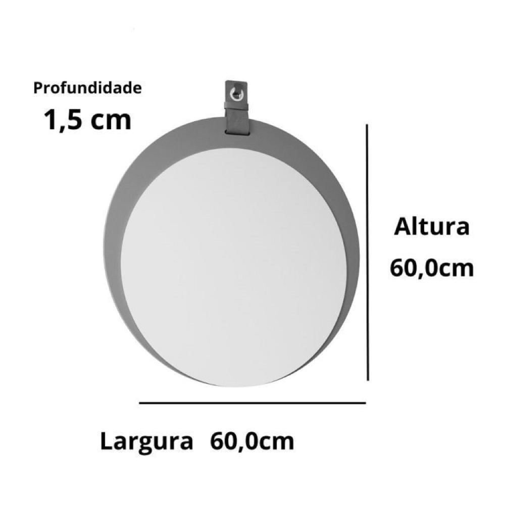 Gabinete para Banheiro 60cm com Espelheira Brisa Espresso Móveis Titanium