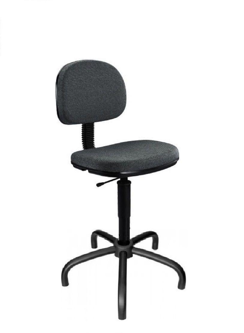 Miniatura Cadeira Para Costureira Nr17  Ergonomica Preta - Base Aranha