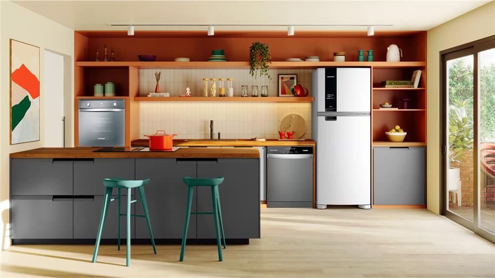 Geladeira Duplex Frost Free 461 litros A+++ cor Branca com tecnologia Turbo Control e Fresh Box - BRM56FB 110v