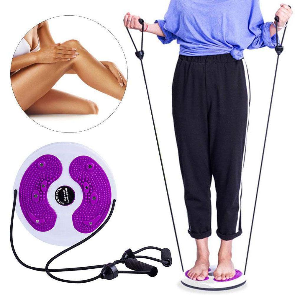 Miniatura Disco De Equilíbrio Exercício Com Elásticos Waist Twisting