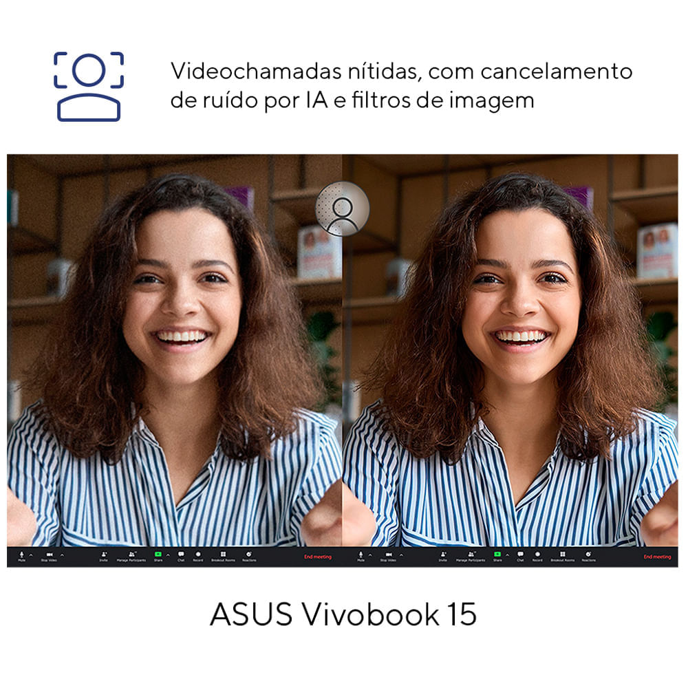 Notebook ASUS VivoBook 15, Intel Core i5, 8GB, 512GB SSD, W11 Home, 15.6'' FHD, Quiet Blue - X1504VA-NJ1743W BIVOLT