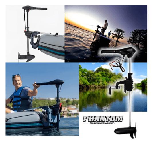 Motor Eletrico Phantom 54Lbs Agua Doce Barco Lancha Canoa