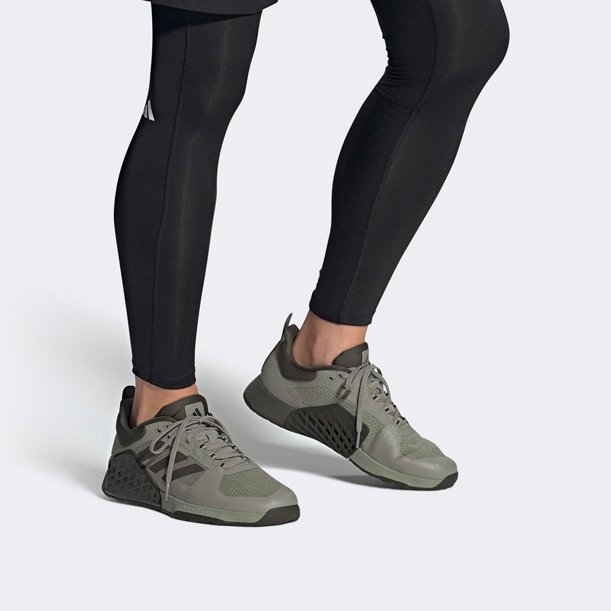 Miniatura Tênis Adidas Dropset 2 Trainer Unissex Cinza+Chumbo - 39