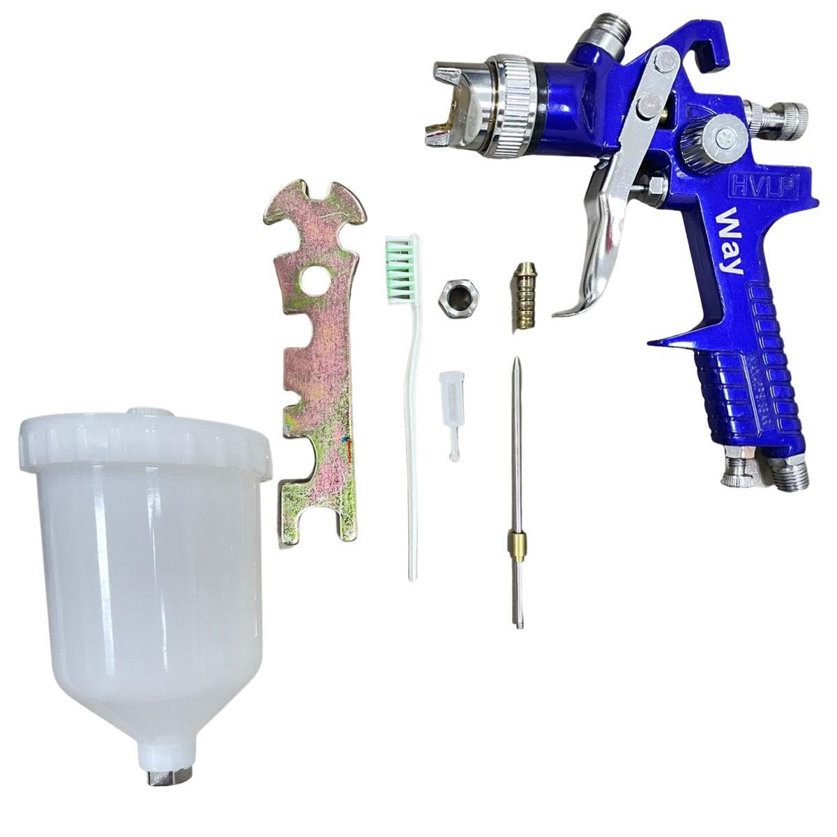 Miniatura Pistola Pintura Gravidade Hvlp 1 Bico 1,4Mm