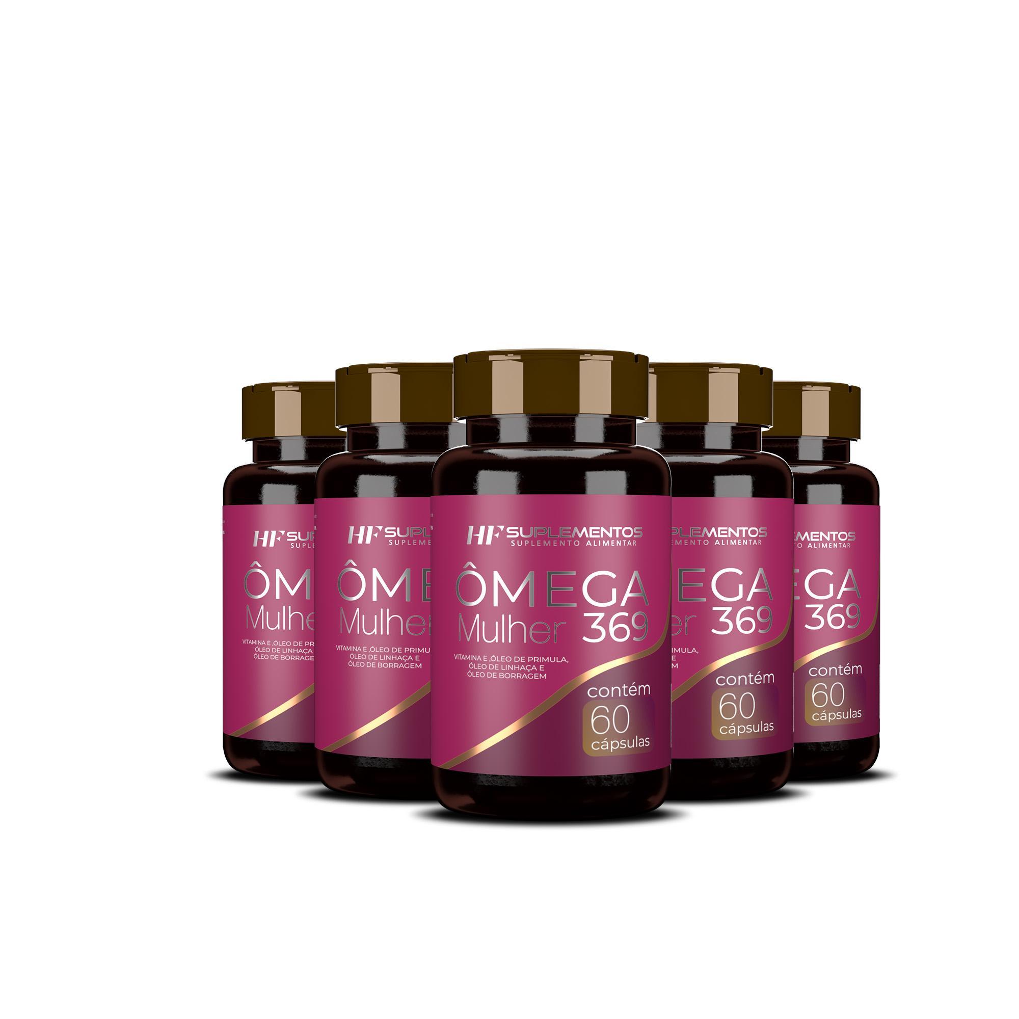 Miniatura 5X Omega 3 6 9 Mulher 60 Caps Hf Suplementos
