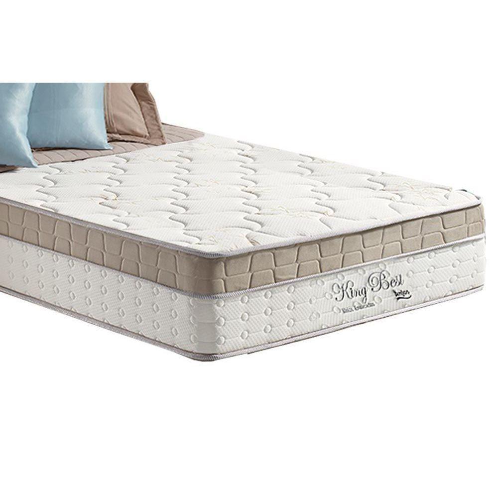 Miniatura Cama Box Baú Queen: Colchão Molas Ensacadas Anjos King Best Clean + Base Clean(158X198)