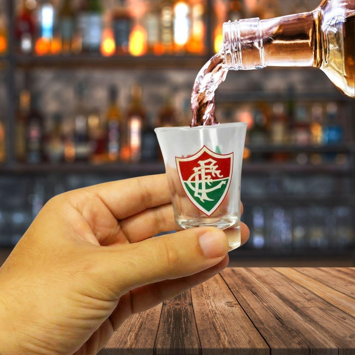 Miniatura Kit 8Un Copo Dose Shot 60Ml Pinga Cachaça Time Fluminense