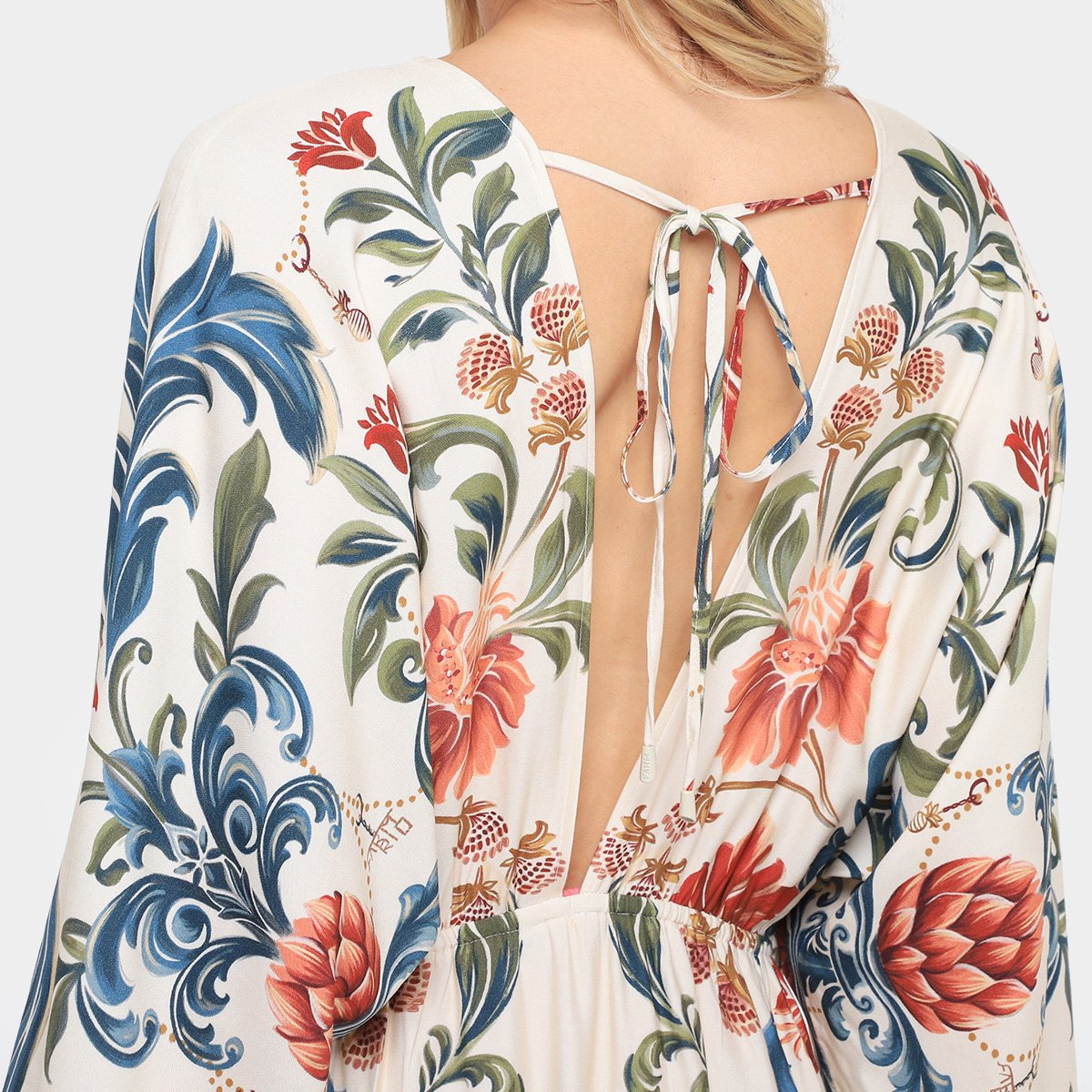 Miniatura Vestido Farm Midi Sonho Real Bege - G