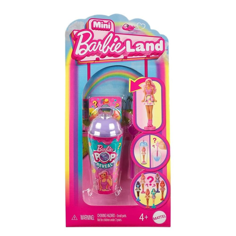 Miniatura Barbie Boneca Mini Land Pop Reveal Mattel Sortido