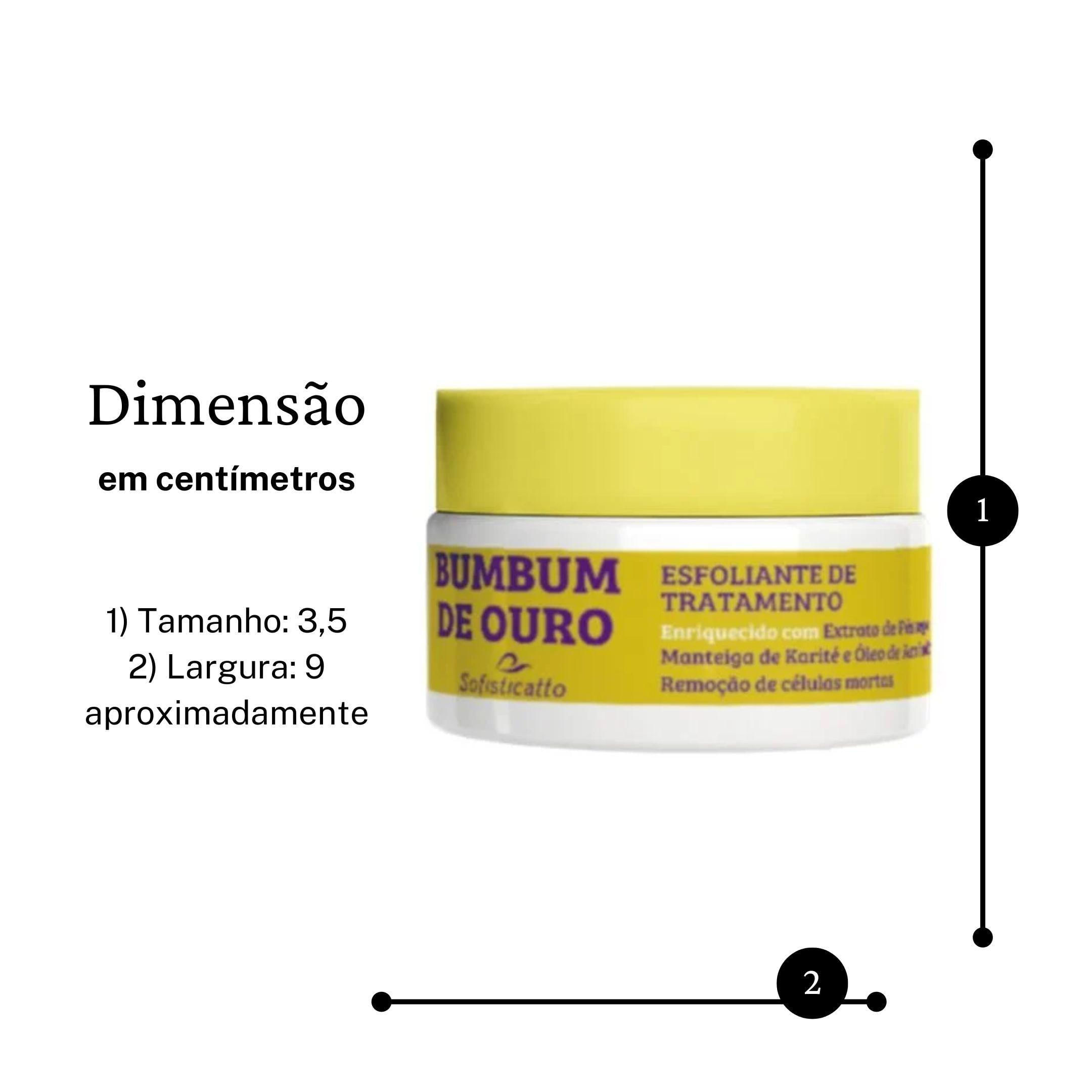 Miniatura Esfoliante Bumbum De Ouro Extrato De Pêssego Karité Amêndoa