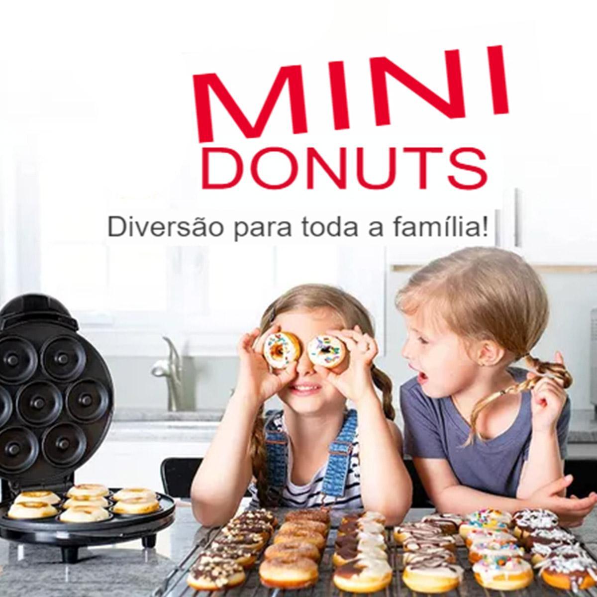 Miniatura Mini Máquina De Fazer Donuts Rosquinhas 7 Furos 110V
