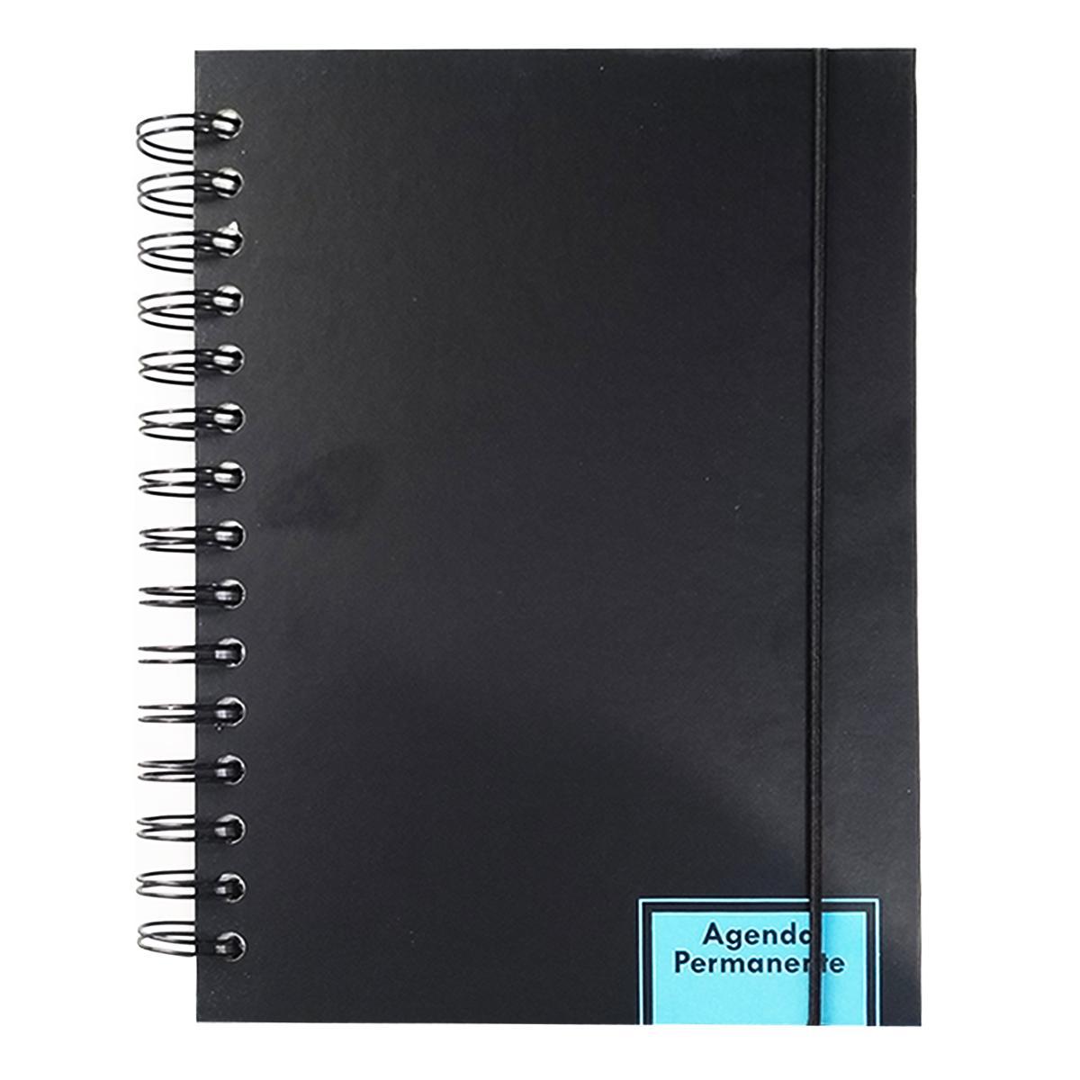 Miniatura Agenda Permanente Preta - 15X21 320 Folhas Win Paper