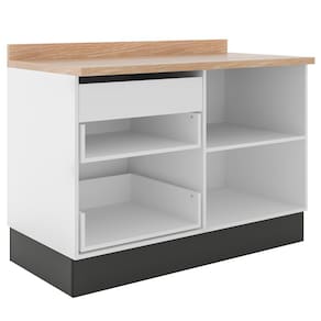 Cozinha Completa Bartira Linea com 13 Portas e 6 Gavetas e 9 Prateleiras - 562,6cm de largura Branca