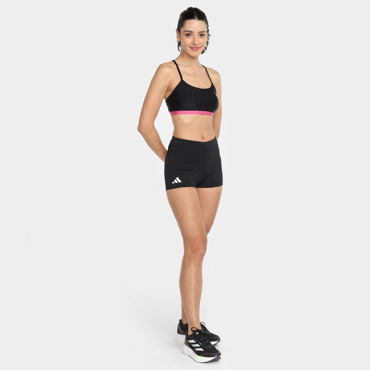 Miniatura Shorts Adidas Adizero Essentials Feminino Preto - G