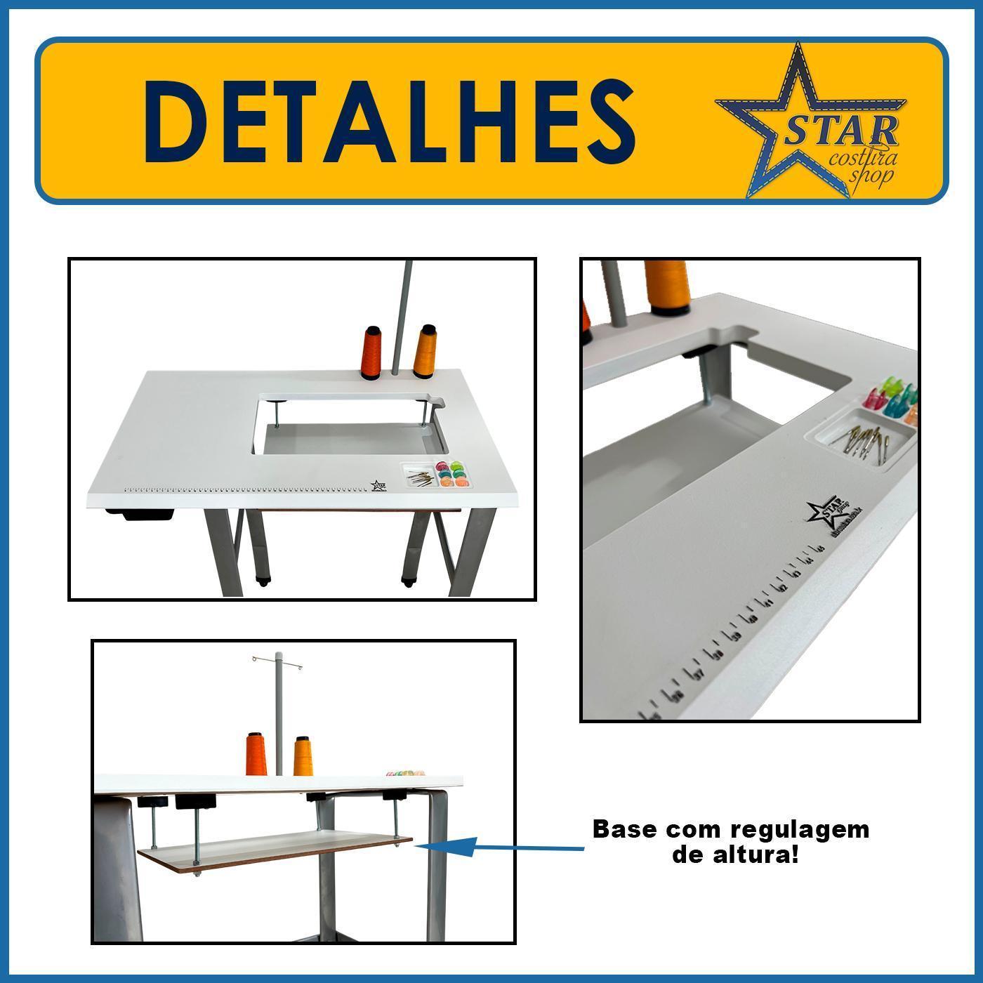 Miniatura Mesa Extensora Para Máquina Costura Singer Facilita Pro 4423