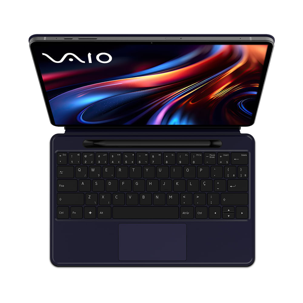 Tablet VAIO TL12 256GB 8GB RAM - 5G - Teclado Magnético e Caneta - Tela AMOLED 12.6” 2.5K - Preto
