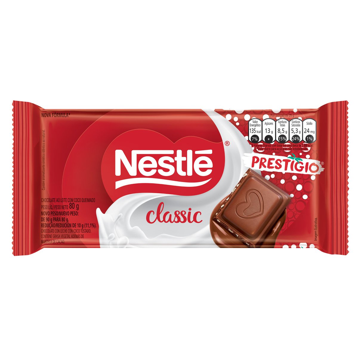Miniatura Chocolate Nestlé Classic Prestígio 80g Chocolate Nestl? 80g Classic Prest?gio