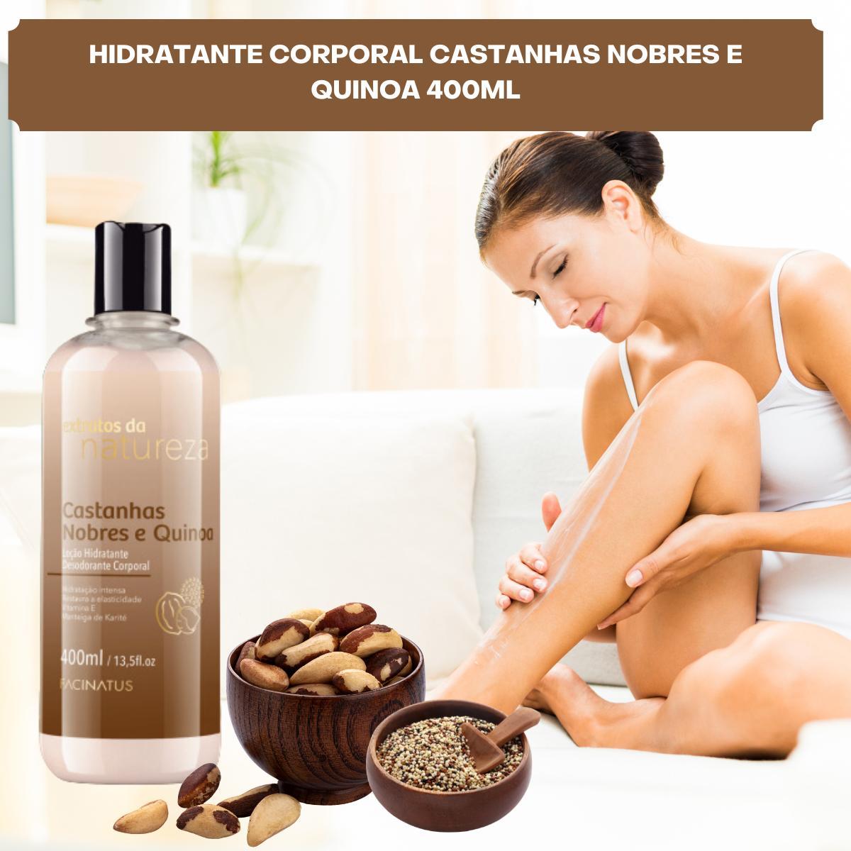 Miniatura Loção Hidratante Corporal Castanhas Nobres E Quinoa 400Ml