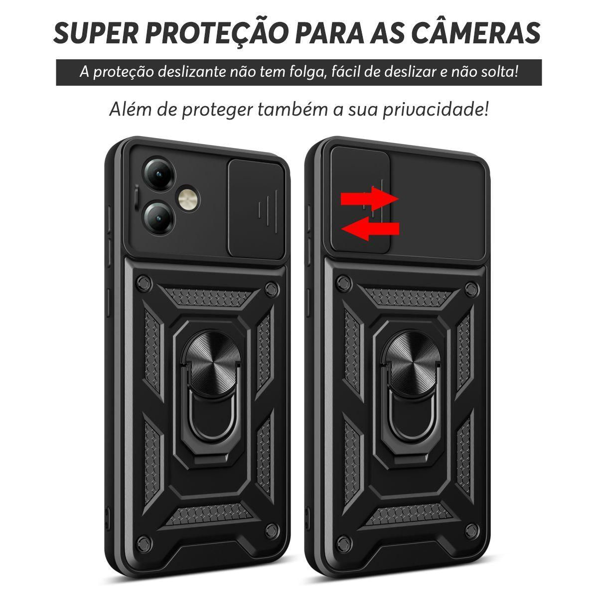 Miniatura Capa Case para Moto G14 - Resistente Anti Impacto - Preto