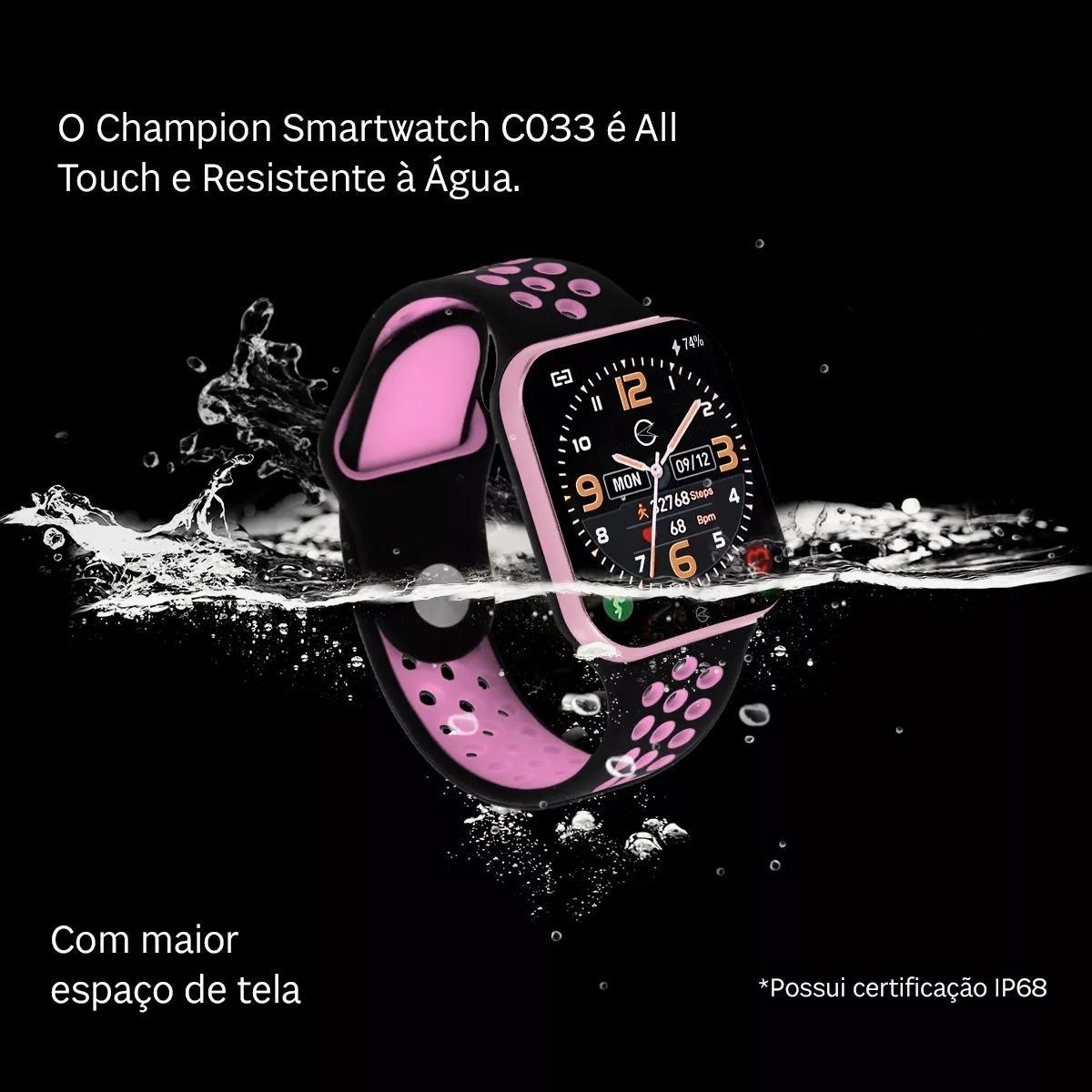 Relogio Champion Smart C033 Prova D Agua + Pulseira Extra