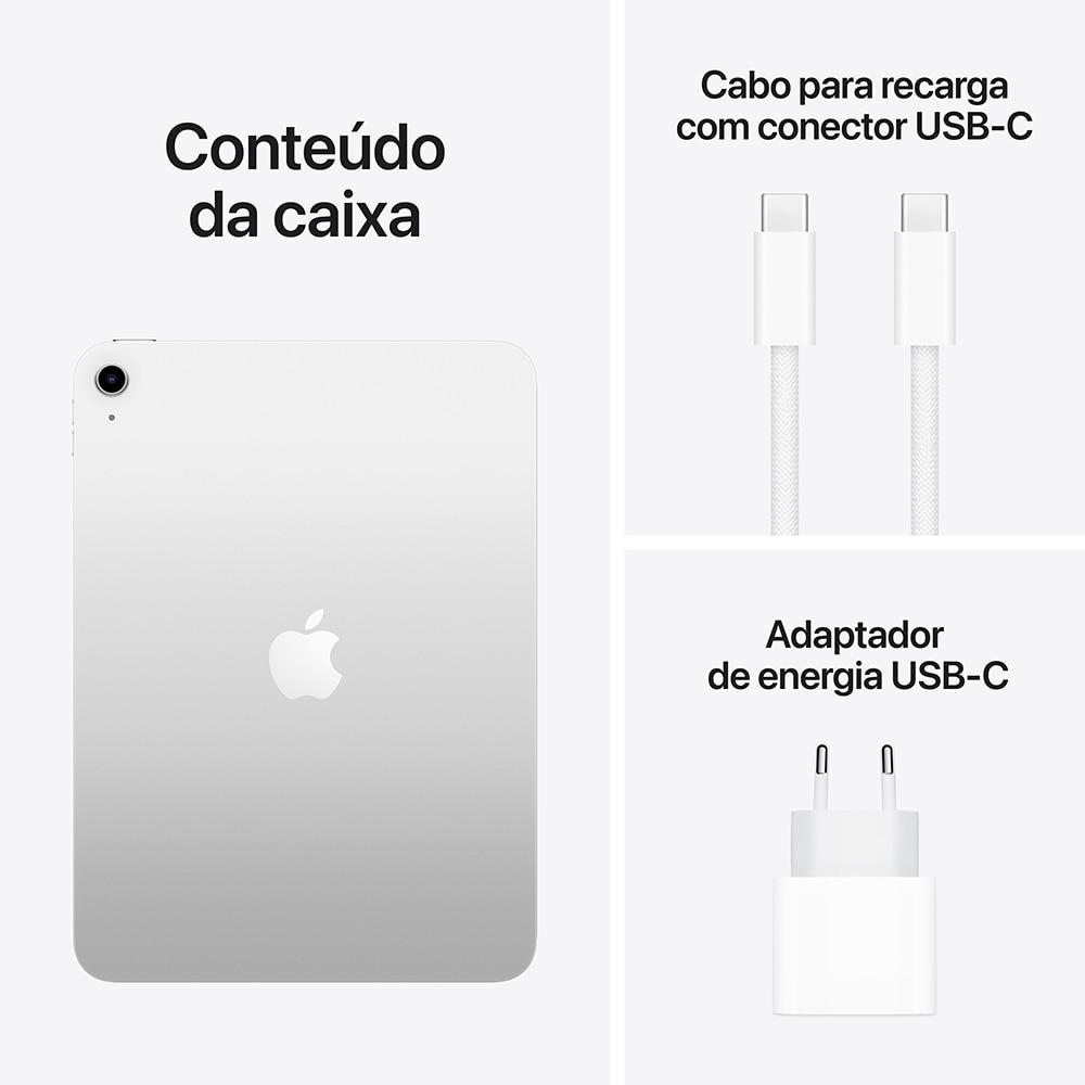 Apple iPad 11ª geração, chip A16, Wi-Fi, 128GB - Prata