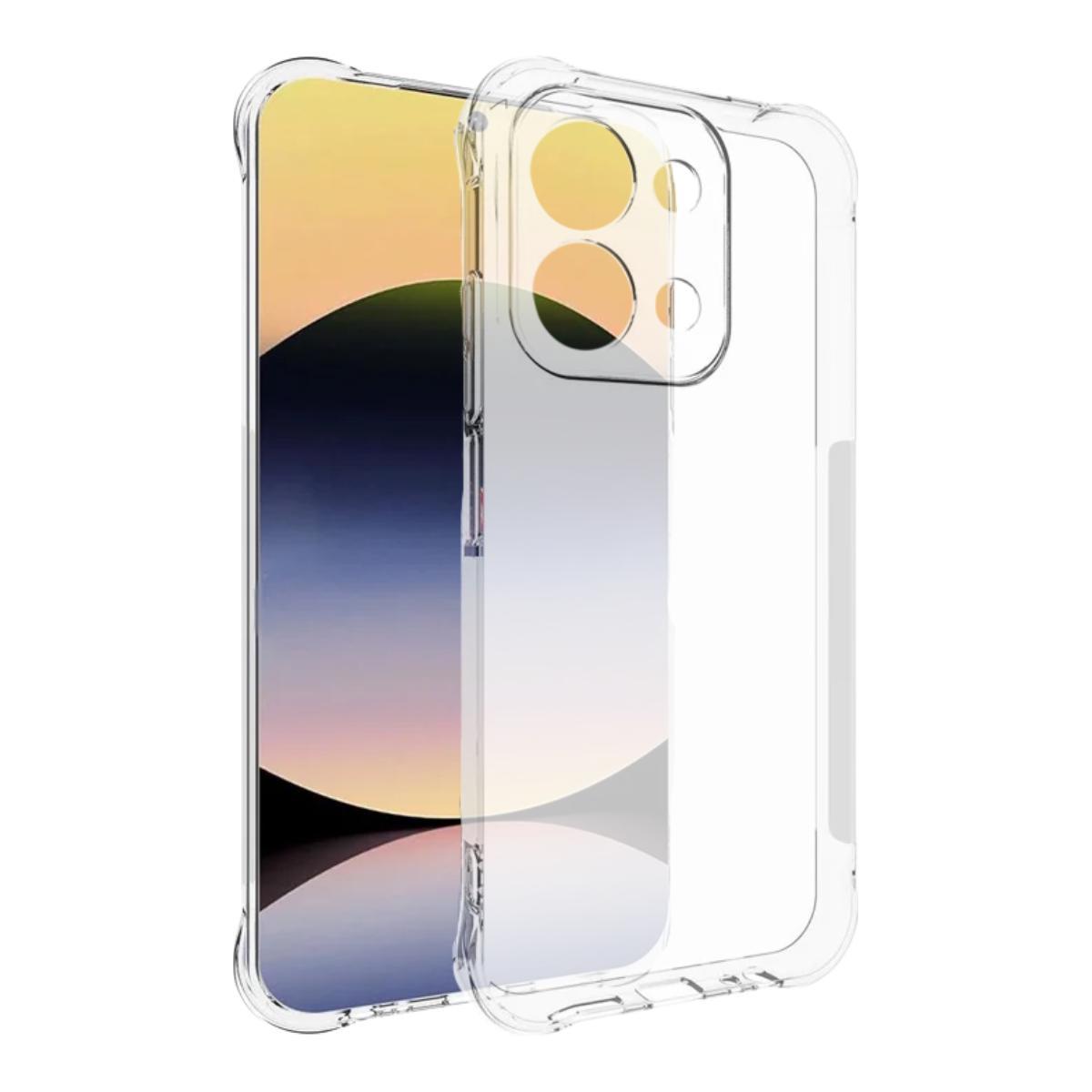 Miniatura Capinha Capa Transparente Para Poco C85 + Película Vidro 3D