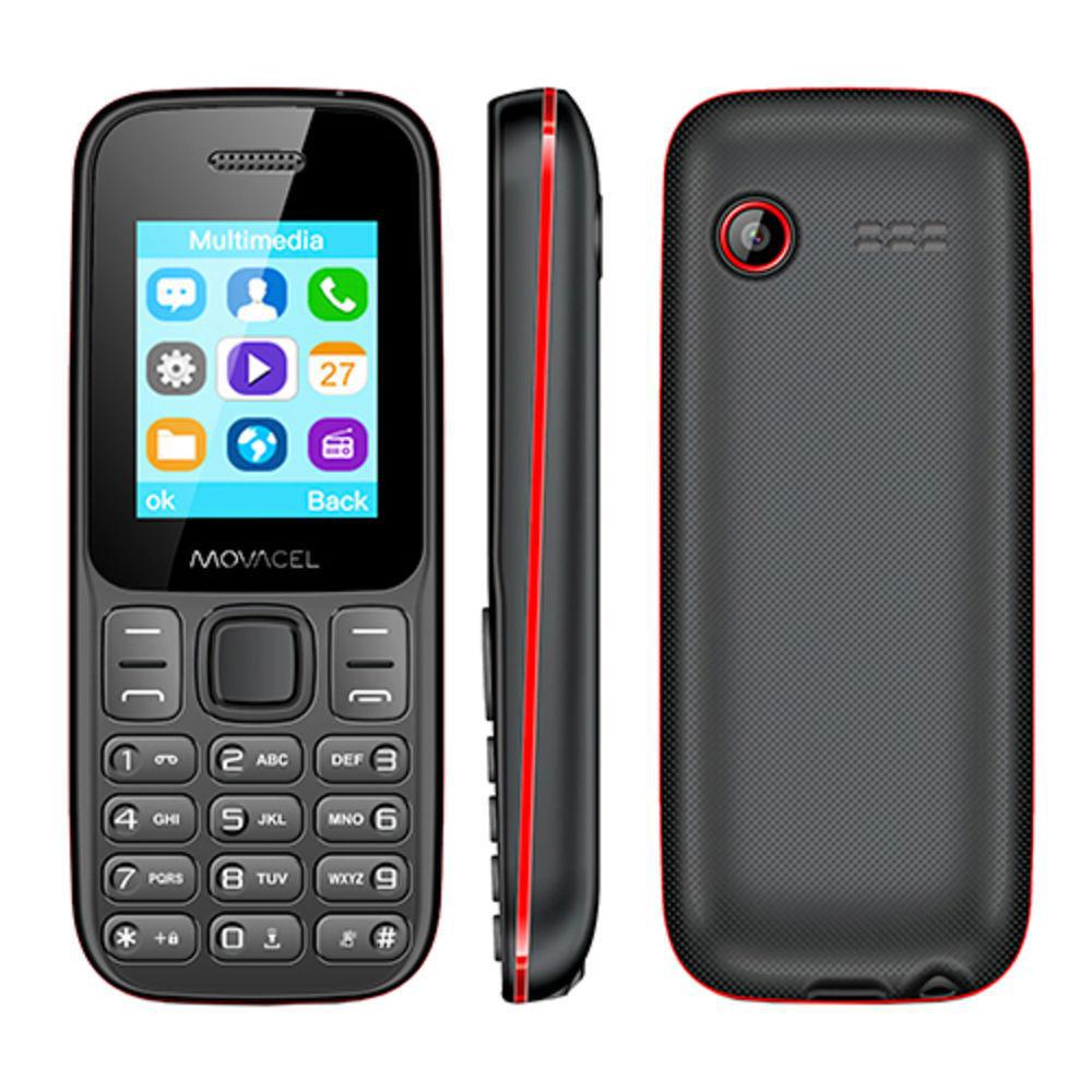 Miniatura Celular Movacel A17 Dual Chip Com Rádio FM 4GB Preto