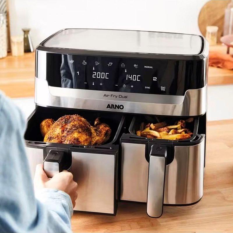 Miniatura Fritadeira Arno Dual Airfryer PRETO - 220V