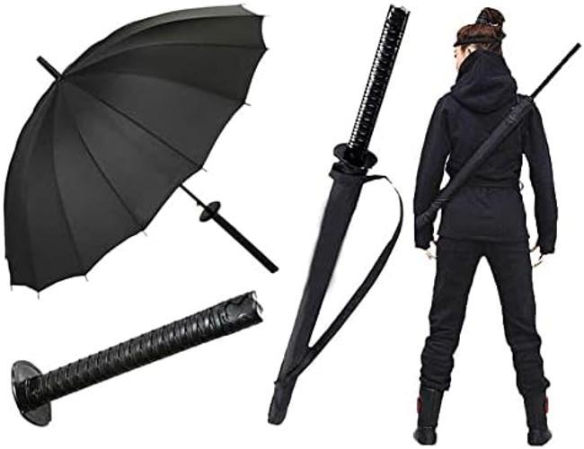 Miniatura Guarda - Chuva Temático Cabo Katana Abertura Automática