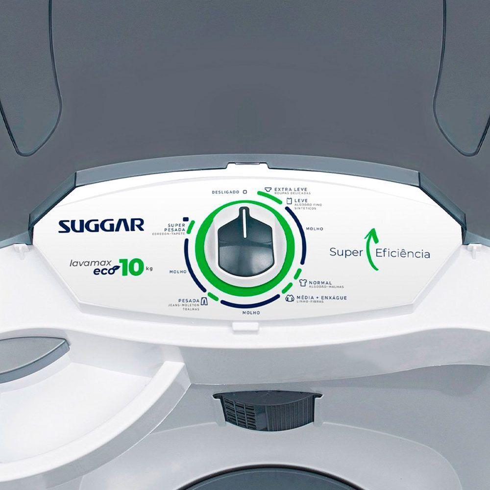 Miniatura Lavadora Lavamax Eco 10kg Semiautomática 450w Suggar Branco 220v