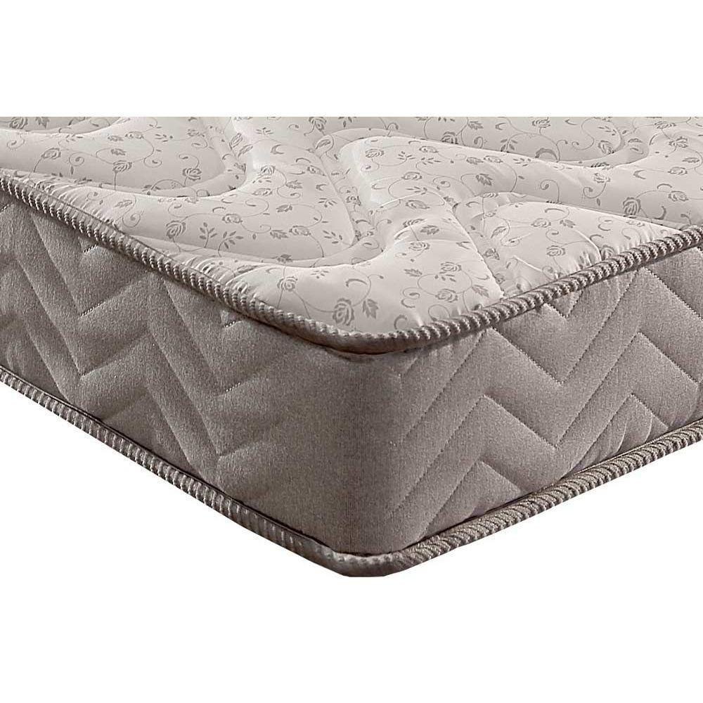 Miniatura Cama Box Baú Queen: Colchão Espuma Paropas D45 Pasquale + Base Crc Suede Gray(158X198)