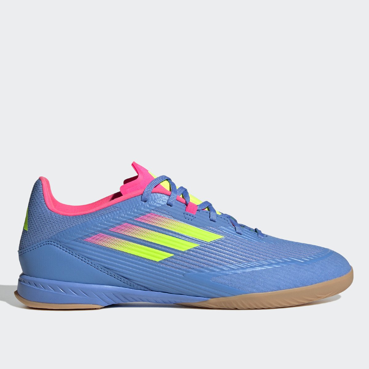 Miniatura Chuteira Futsal Adidas F50 League Unissex Azul+Verde - 39