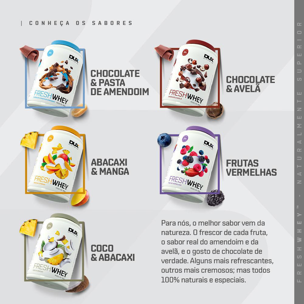 Whey Protein Freshwhey Dux Nutrition Chocolate E Avelã 450g