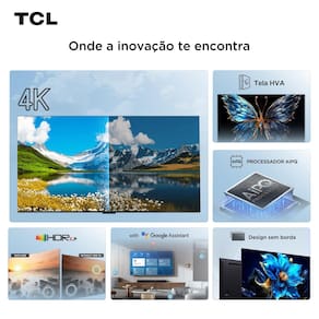 Miniatura Smart TV 75" 4K TCL 75P6K Google TV HDR10+ Processador AiPQ