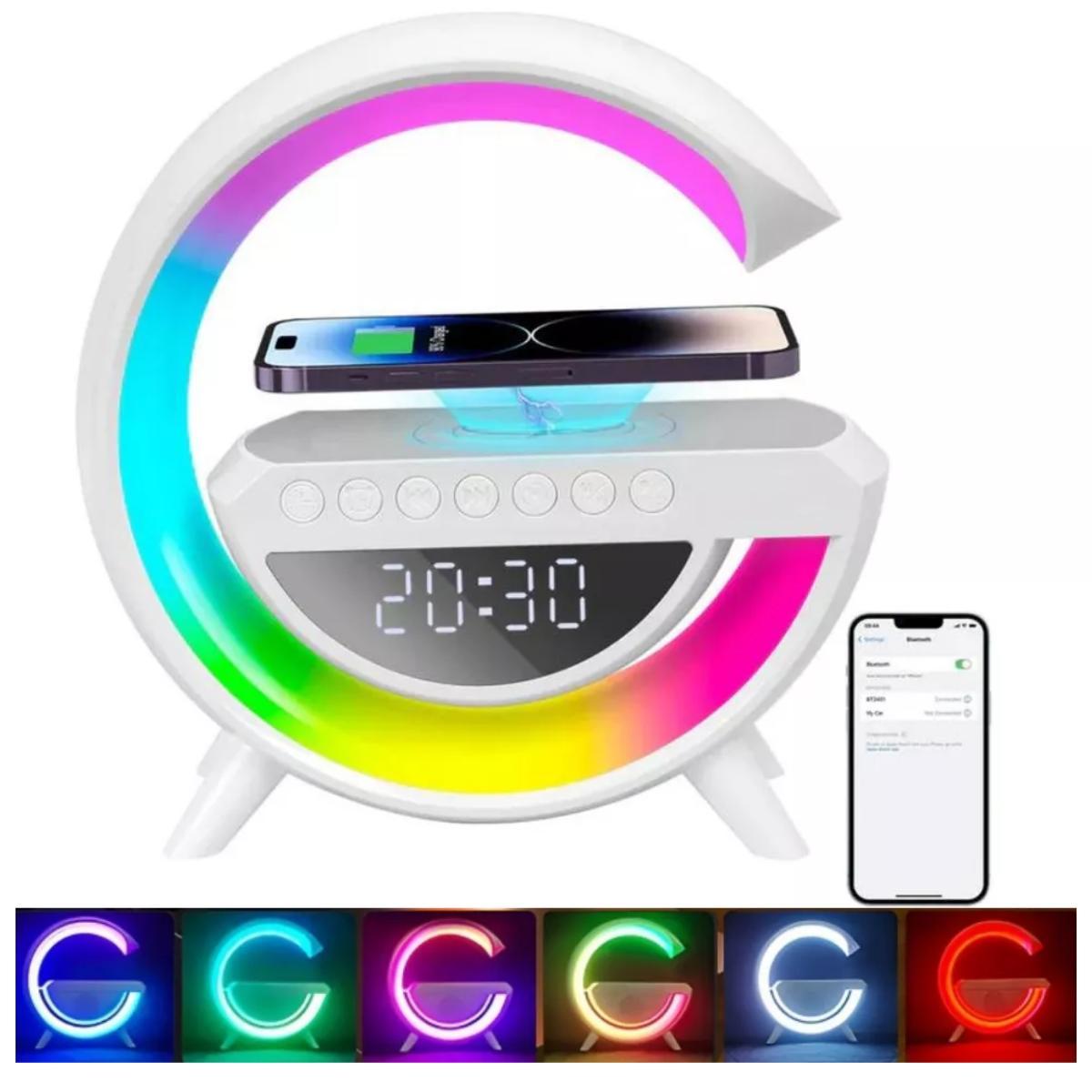 G Speaker Luminária Som Alta Performance Carregamento