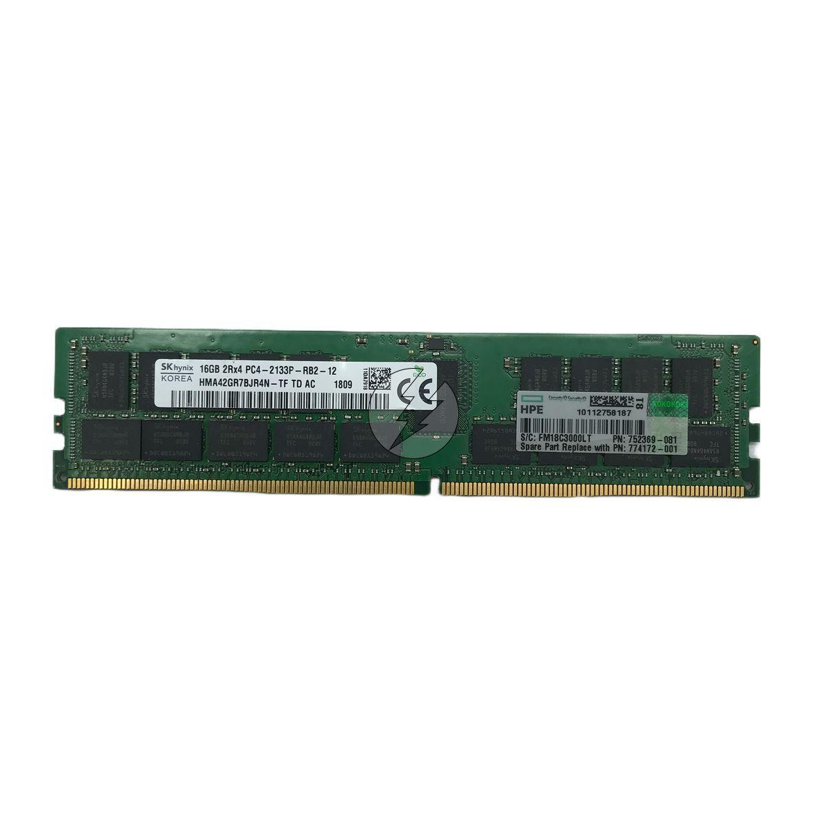 Miniatura Memória Ddr4 Sk Hynix Hma42Gr7Bjr4N-Tf 16Gb 2133 Ecc Rdimm