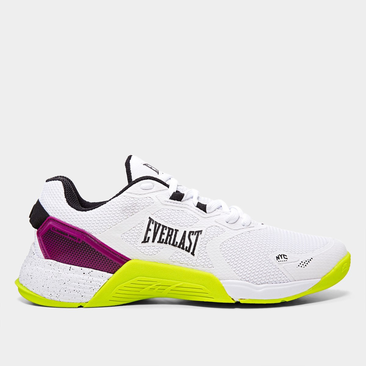 Miniatura Tênis Everlast Climber Pro 3 Branco+Amarelo - 35